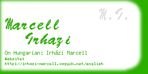 marcell irhazi business card